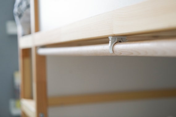 Kura bed curtains rod, Wooden rod for Ikea Kura, Bed Accessories, Ikea Hack