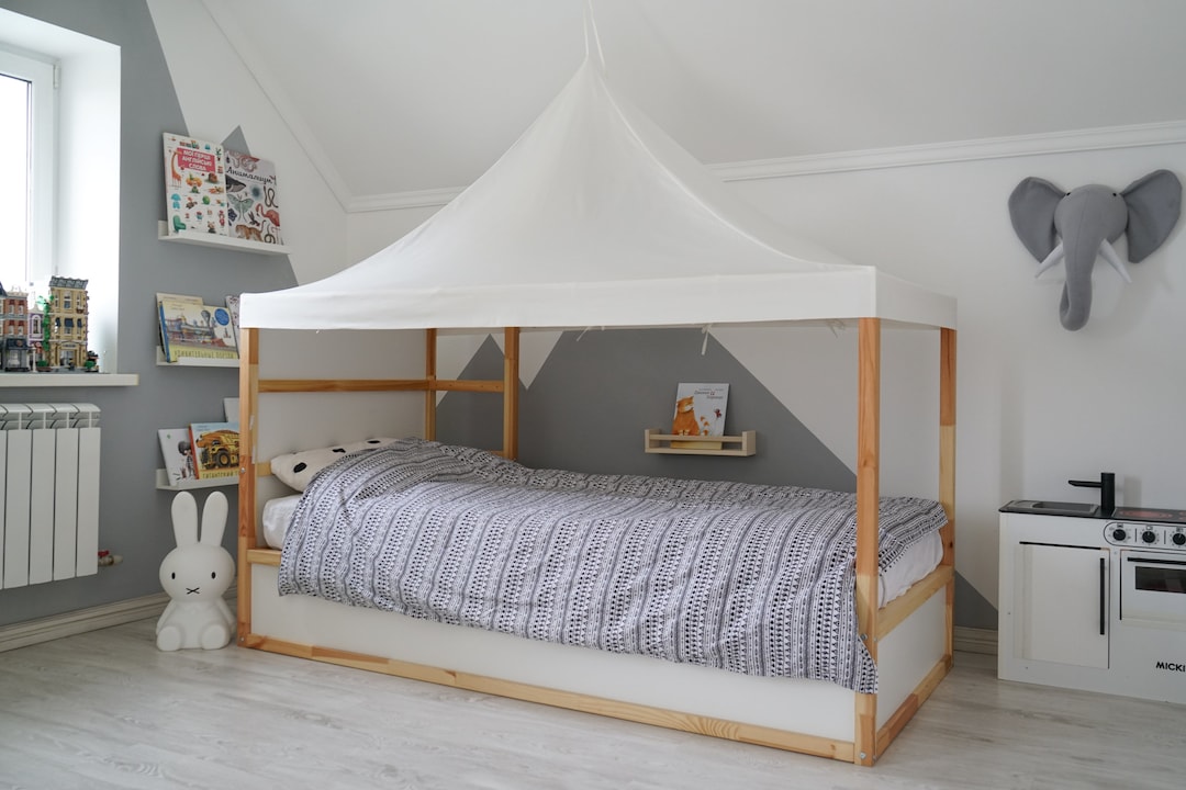 Roof Canopy for House Bed, Ikea Kura Roof Canopy, Roof Canopy for Ikea Kura, Kura Bed