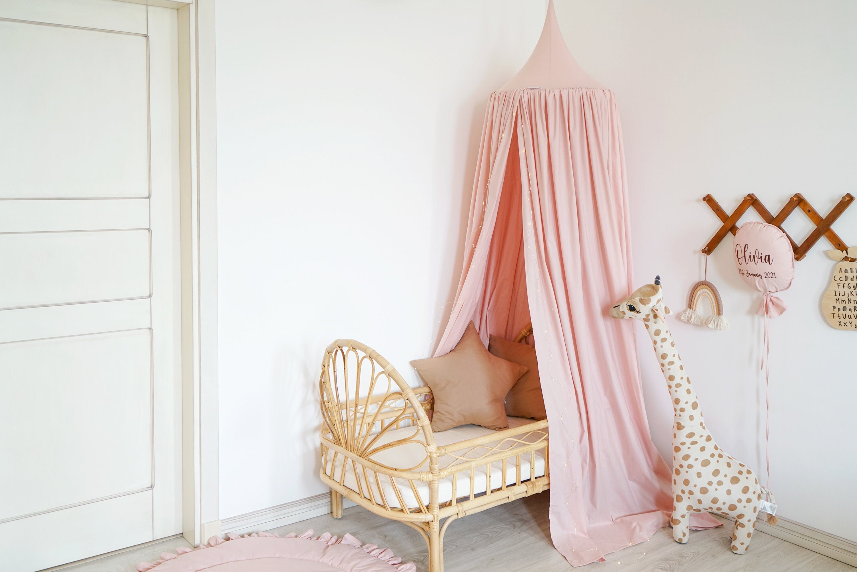 Bed Canopy Pink Canopy Tent Nursery 