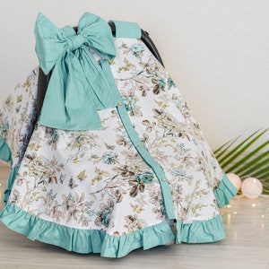 Funda para asiento de coche de bebé, capota para asiento de coche de niña, funda personalizada para asiento de coche, capota para asiento de coche de bebé