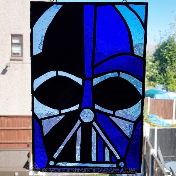 Darth Vader Stained Glass Panel: Star Wars Suncatcher