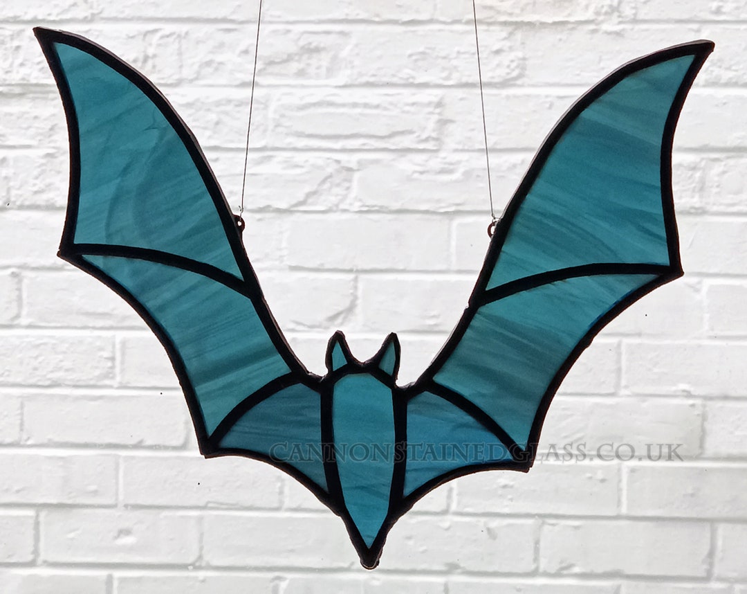Bat Stained Glass Hanger, for Wall, Window or Suncatcher Etsy