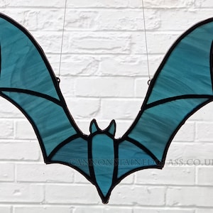 Bat Stained Glass hanger, for wall, window or suncatcher