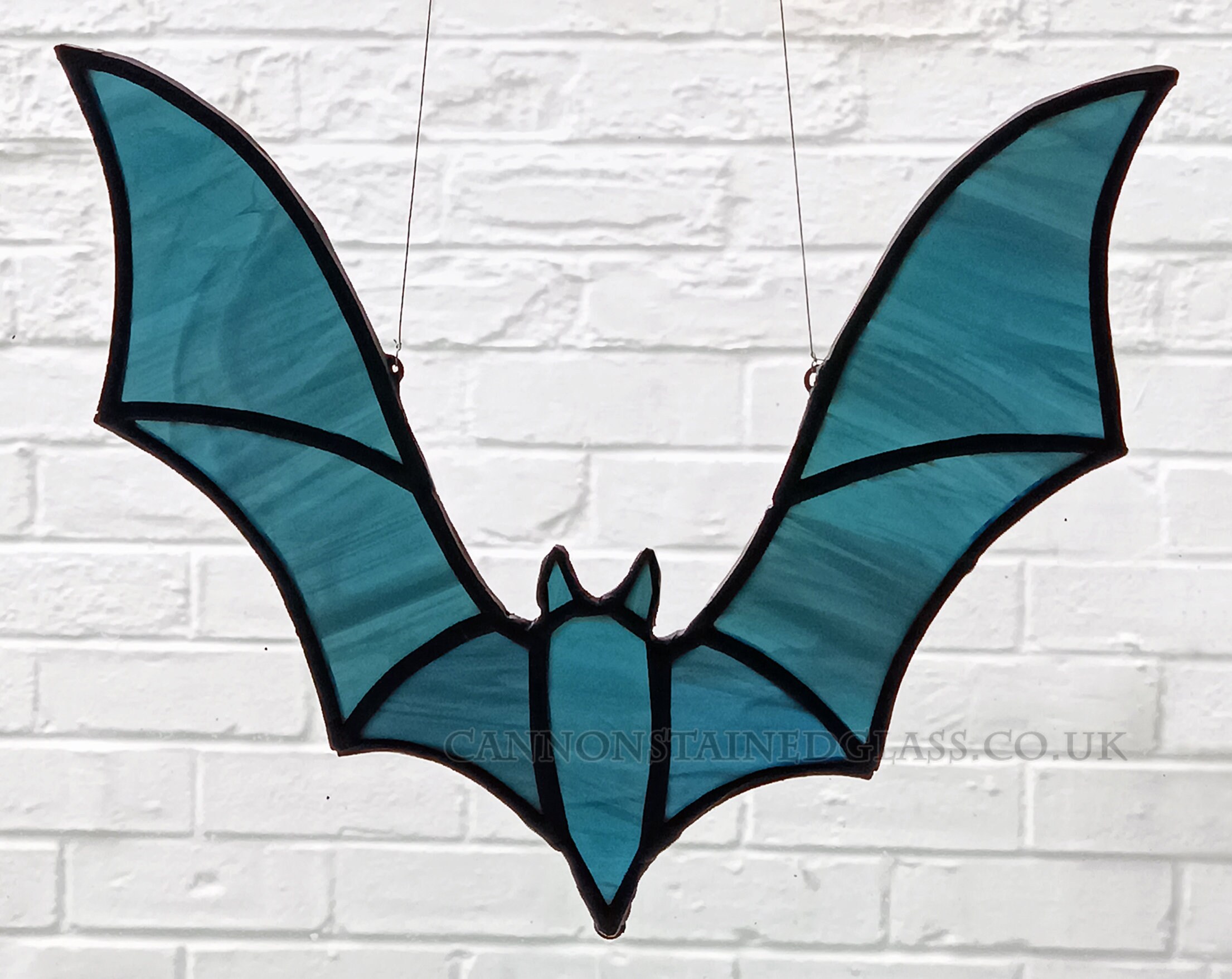 Bat Stained Glass hanger, for wall, window or suncatcher