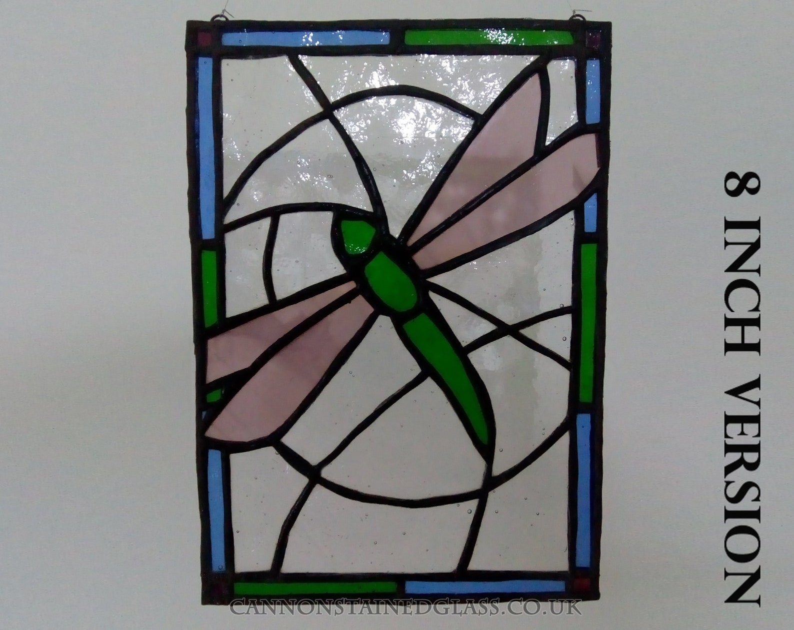 Dragonfly Stained Glass Panel for Wall Window or Suncatcher Etsy