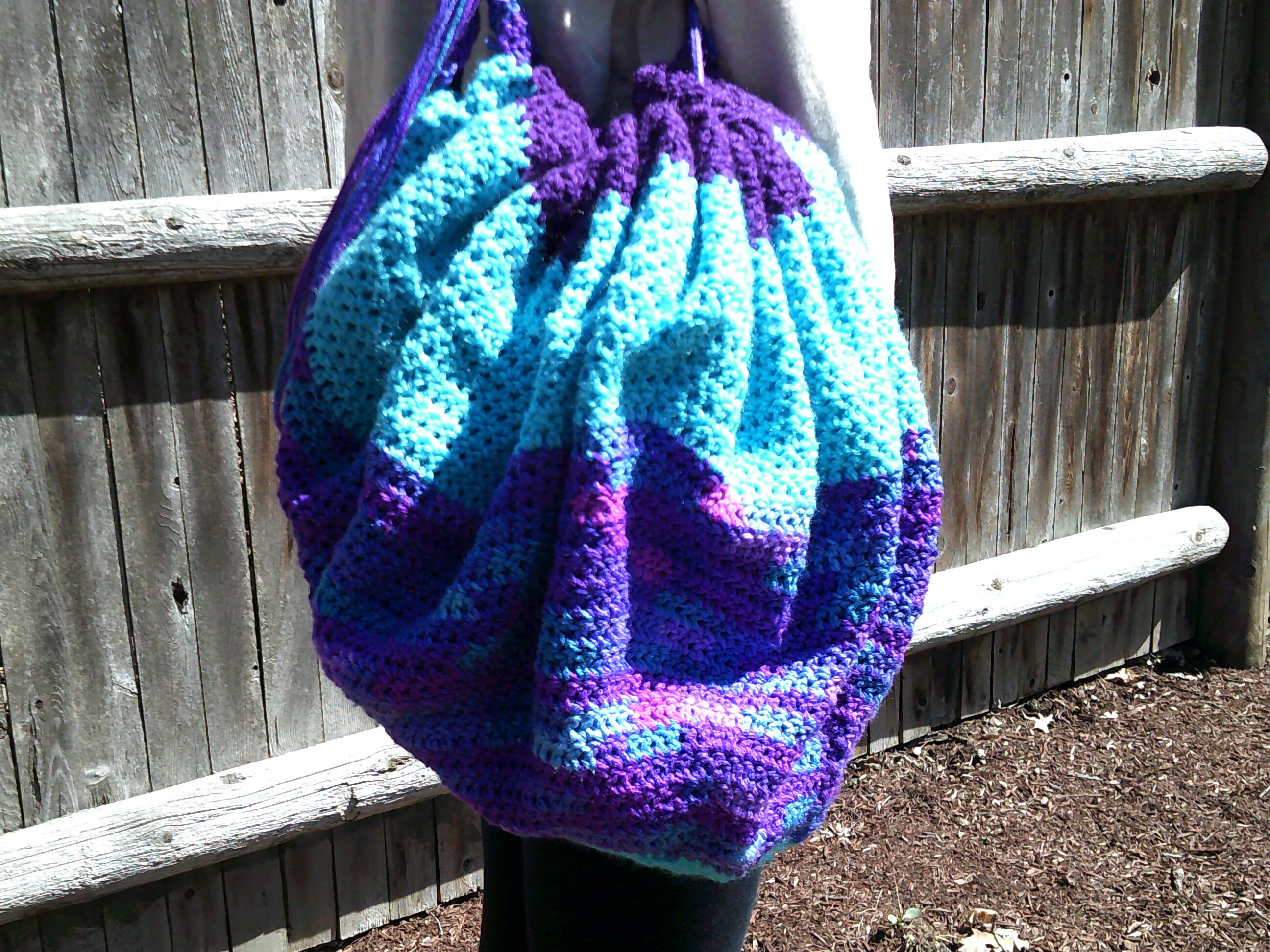Crocheted blanket bag Etsy
