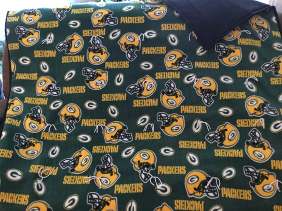 Green Bay Packers Fleece Blanket Etsy