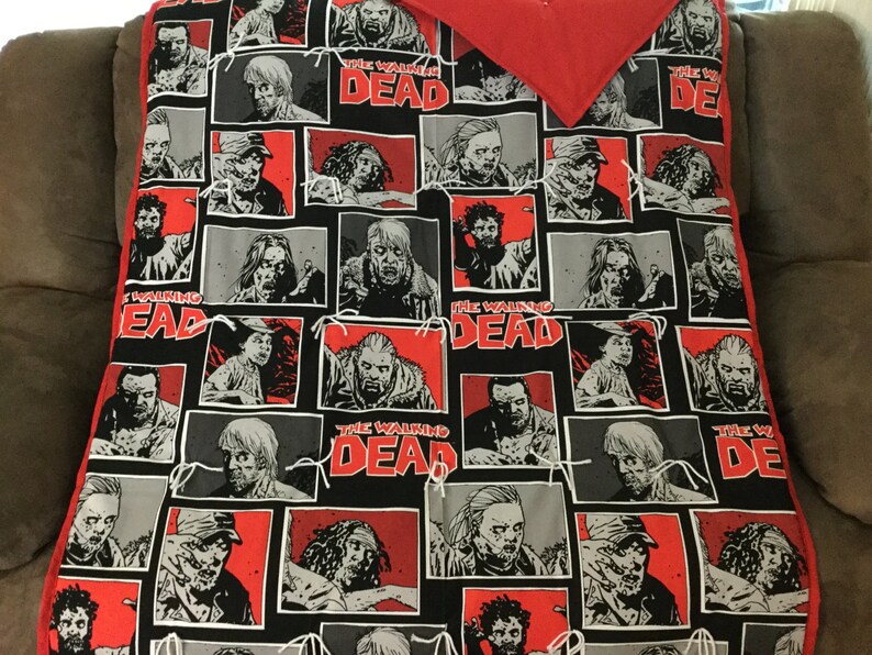 Walking Dead blanket Etsy