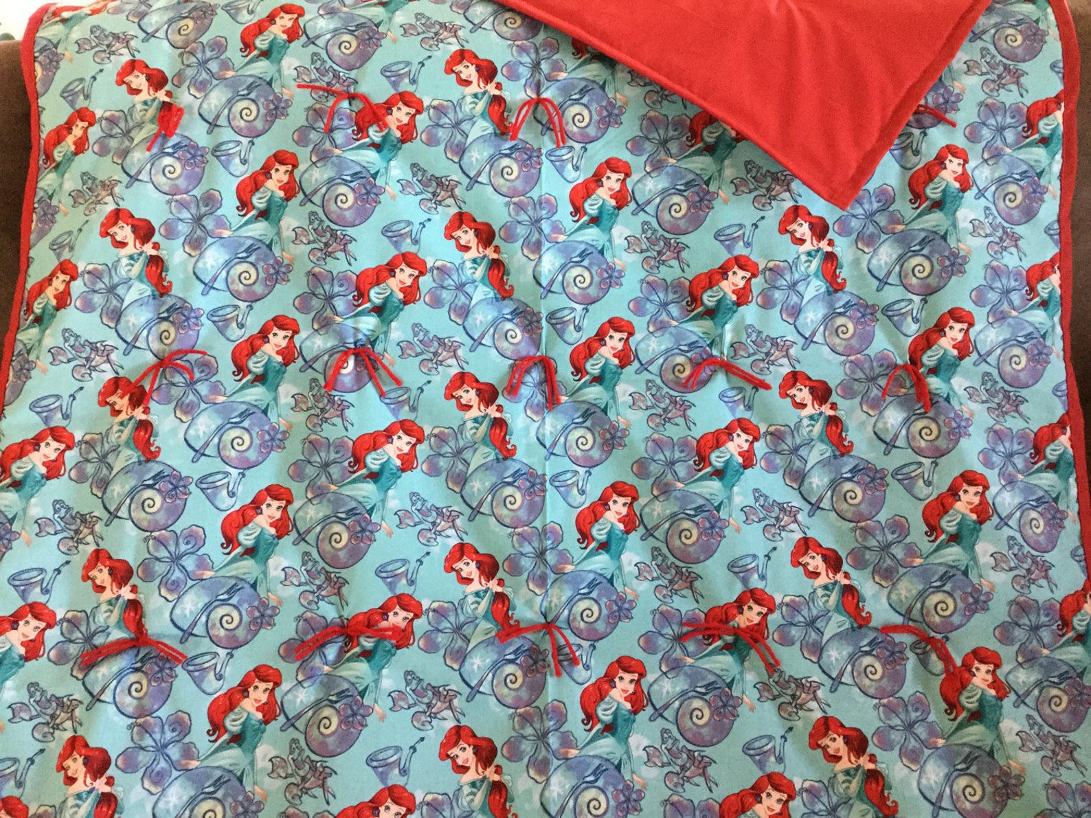 The Little Mermaid blanket Etsy