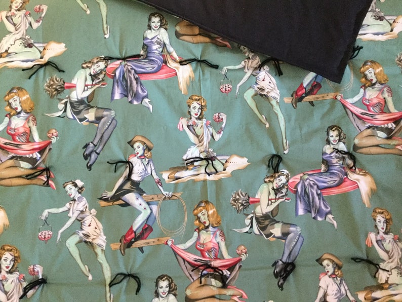Zombie Pin-up Girls blanket
