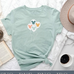 Mickey Head Magic Park Globos, Camiseta WDW, Magia, Svg, Dxf, Png, Eps, Descarga instantánea