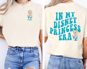 In My Princess Era, Frozen Elsa, Magic Kingdom Park T-Shirt Logo Design, Colorful, Editable