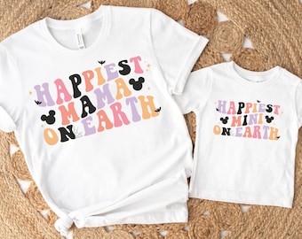 Happiest Mama/Mini on Earth, Magic Kingdom T-Shirt Design (Digital Download)