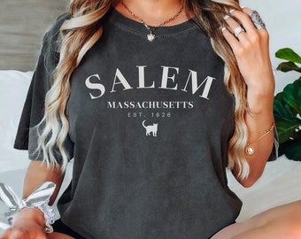 Salem Massachusetts T-Shirt Design, Halloween Hocus Pocus, Silhouette Cricut Svg, Dxf, Eps, Instant Download