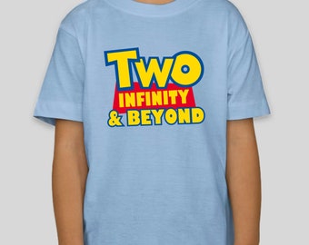 Two Infinity and Beyond Birthday Logo, Toy Story SVG PNG EPS (Instant Download)