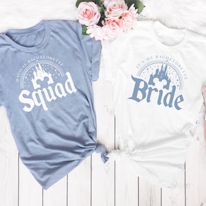 Magical Bachelorette Party T-shirt Design, Two Designs Included, Bride Squad, Castle, Ears, Cricut SVG vector, dxf, png, Instant Download