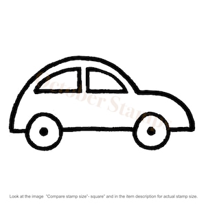 EZ Mounted Rubber Stamp Childrens Toy Car Altered Art Craft Scrapbooking Cardmaking Collage Supply