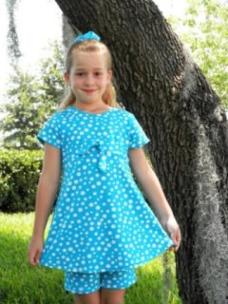 Empire Waist 2 piece Swim Dress Pattern CHILD size with FREE Etsy