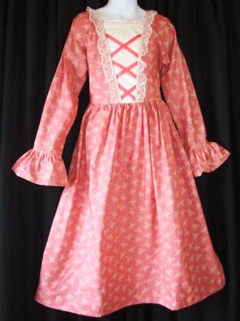 The Colonial Costume Dress ADULT SIZE pattern with FREE Video - Etsy