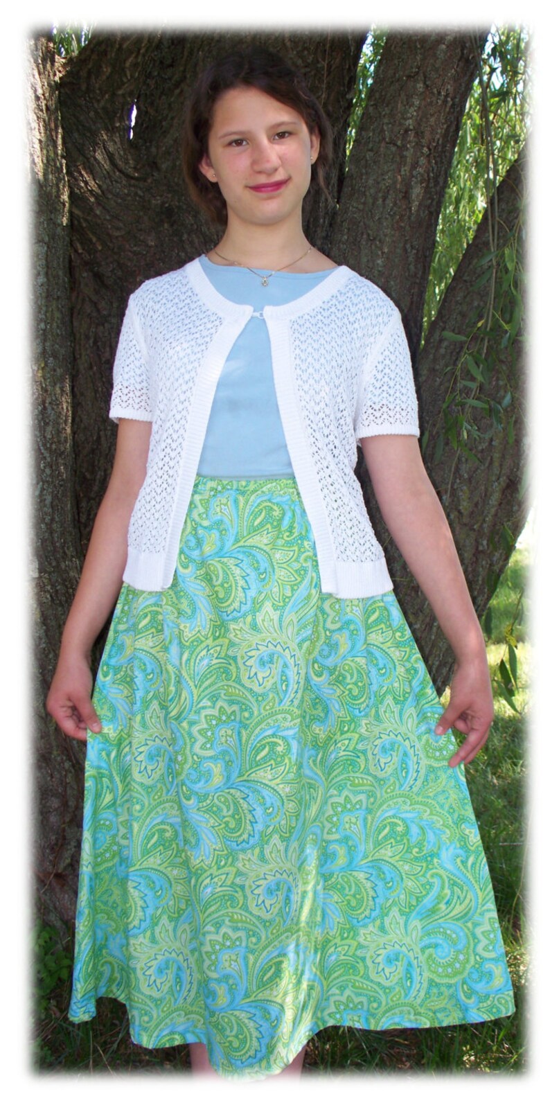 Simple Skirt Pattern-teen to Adult With FREE Video Tutorial | Etsy