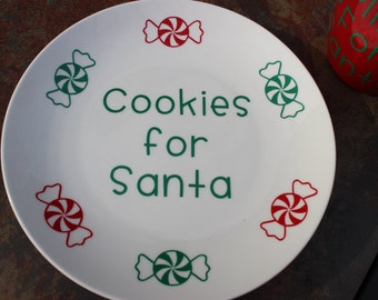 Cookies for Santa Plate