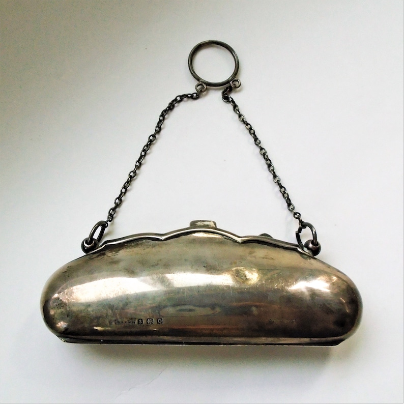 EnglandMother/'s Day Gift*Mother/'s Day Gift Antique Sterling Silver Coin Purse Hallmarked Birmingham Edwardian 1895