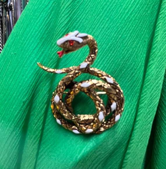 Art Pepper Coiled Snake Pin - image 2