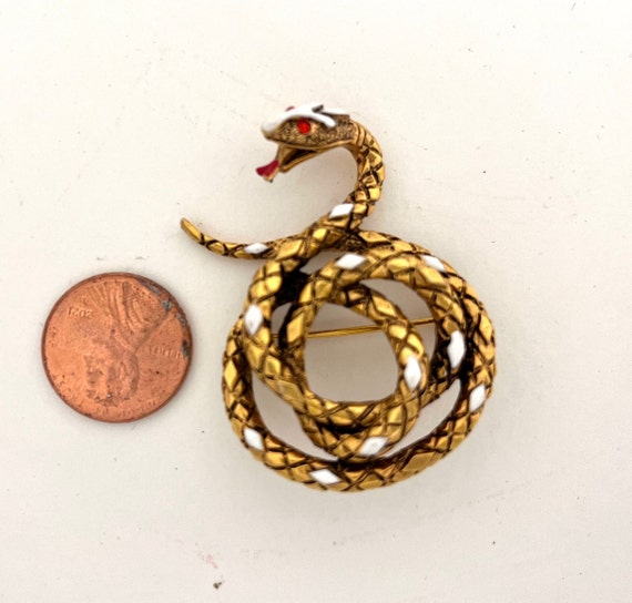 Art Pepper Coiled Snake Pin - image 6