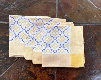 Yellow Czech Linen Napkins