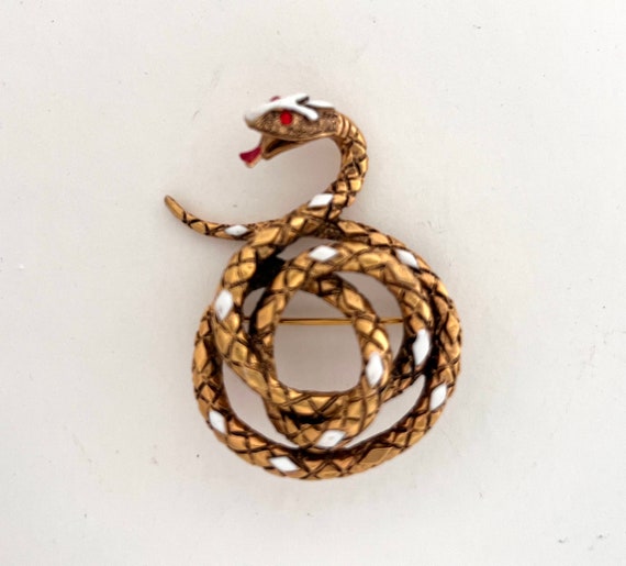 Art Pepper Coiled Snake Pin - image 8