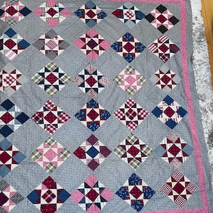 Antique 1890s Quilt Top Nine Patch