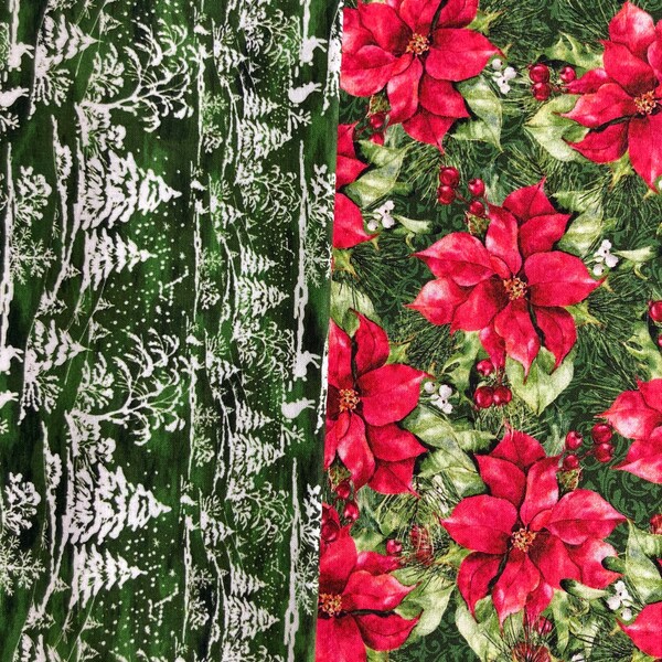 Winter Print Fabric Etsy