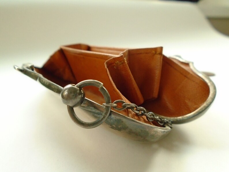 EnglandMother/'s Day Gift*Mother/'s Day Gift Antique Sterling Silver Coin Purse Hallmarked Birmingham Edwardian 1895