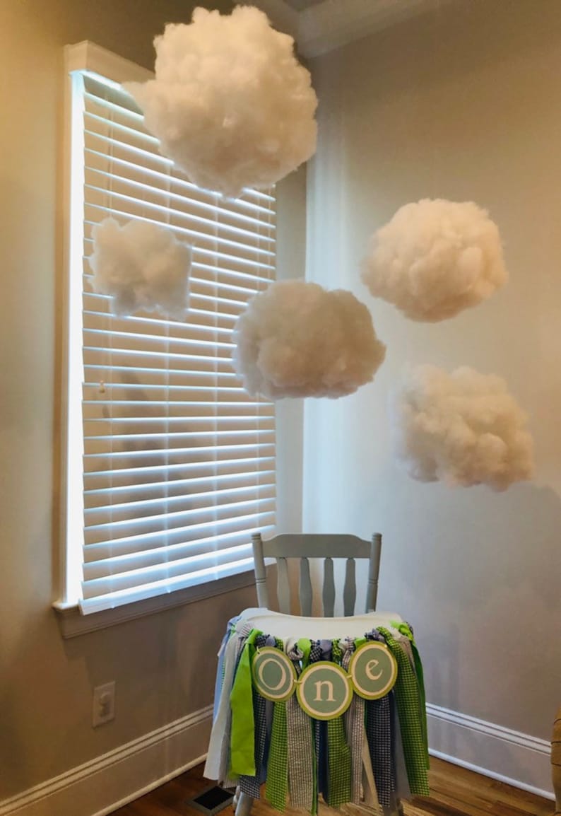 Clouds Nursery Clouds floating clouds baby shower first Etsy