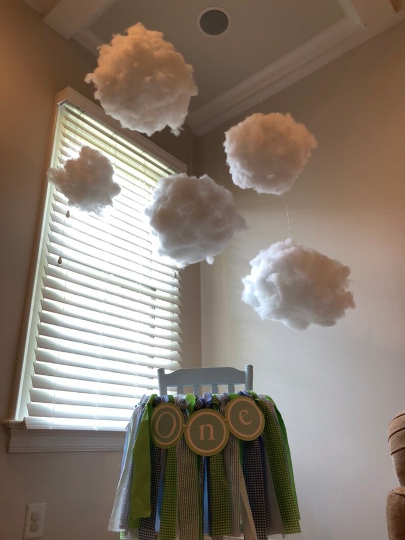 Clouds Nursery Clouds floating clouds baby shower first Etsy