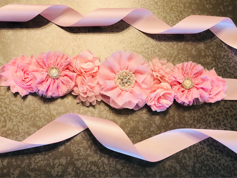 baby shower sash belt