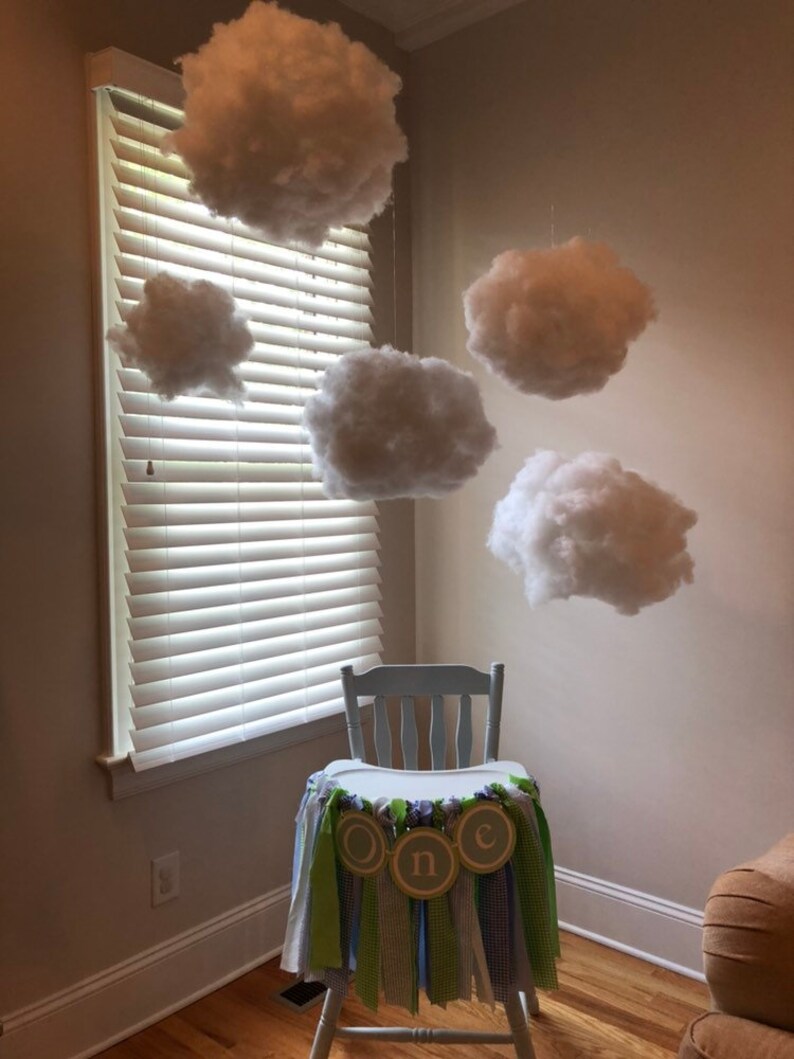 Clouds Nursery Clouds floating clouds baby shower first Etsy