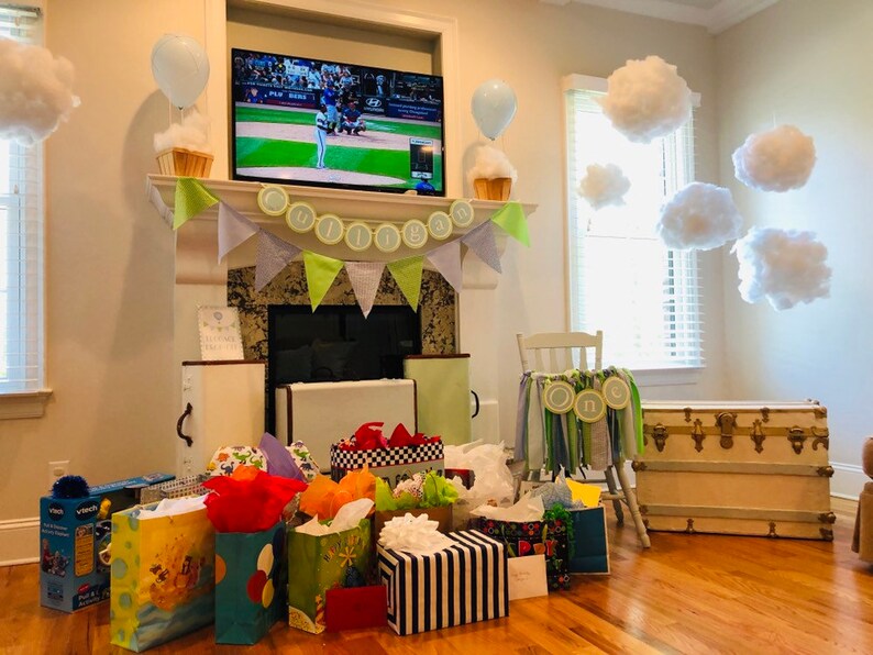 Clouds Nursery Clouds floating clouds baby shower first Etsy