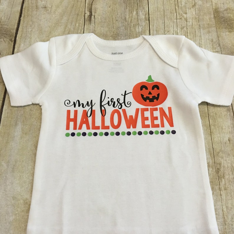 My First Halloween Pumpkin Shirt Baby Halloween Outfit Halloween Outfit Trick or Treat Shirt My 1st Halloween Outfit