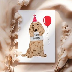 Cocker Spaniel Birthday Card - Dog Lover Gift