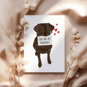 Labrador Card - "You Are My Favourite" Card for Dog Lovers - Anniversary Card - Dog card - Wedding Anniversary imagem 2