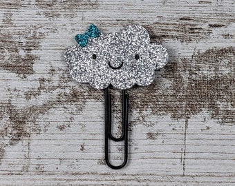 Gray Cloud Planner Clip