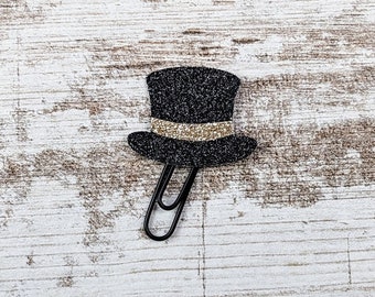 Top Hat Planner Clip - New Year's Planner Clip - Planner Clip - Bookmark