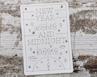 Midnight Kisses Journaling Card