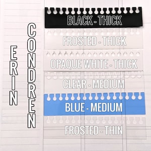 Tabs for Erin Condren Coils - EC Accessories - Planner Attachments - Planner Tabs