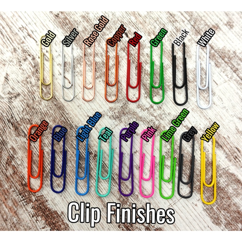 Custom Word Clips Planner Clips Bookmarks Word Planner Clips image 3