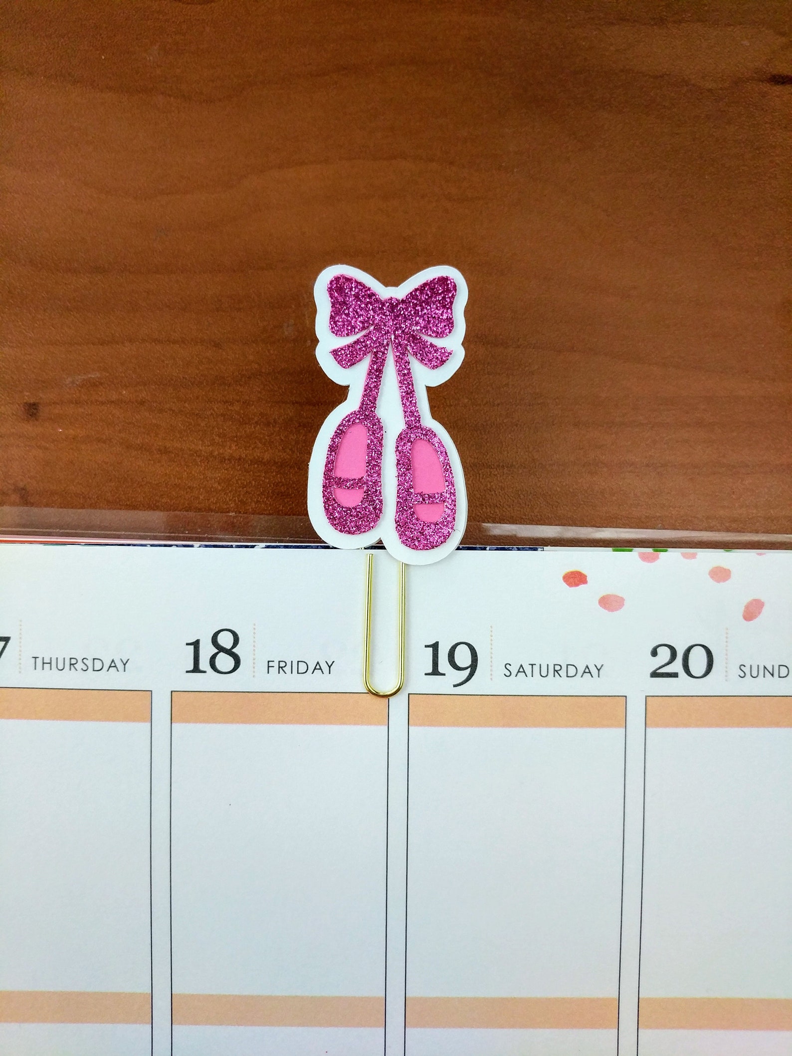 ballet shoes planner clip- ballet planner clip- ballet bookmark- ballet clip- pink planner clip- girl planner clip ballet shoes planner clip- ballet planner clip- ballet bookmark- ballet clip- pink planner clip- girl planner clip