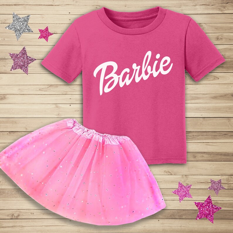 TODDLER Barbie Tee Cute Pink Barbie Shirt Fun for Girls | Etsy