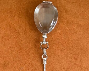 Medallón de recuerdo de plata esterlina con péndulo de precisión, herramienta de adivinación