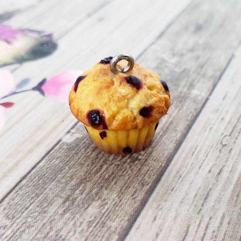 Handmade Blueberry Muffin Charm or Necklace Polymer Clay Etsy